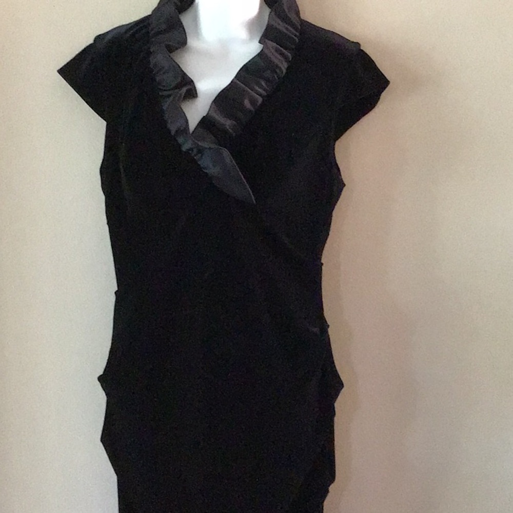 XSCAPE Joanna Chen Designer Velvet Dress 12